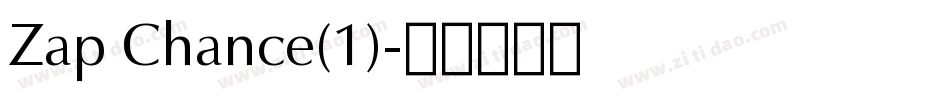 Zap Chance(1)字体转换